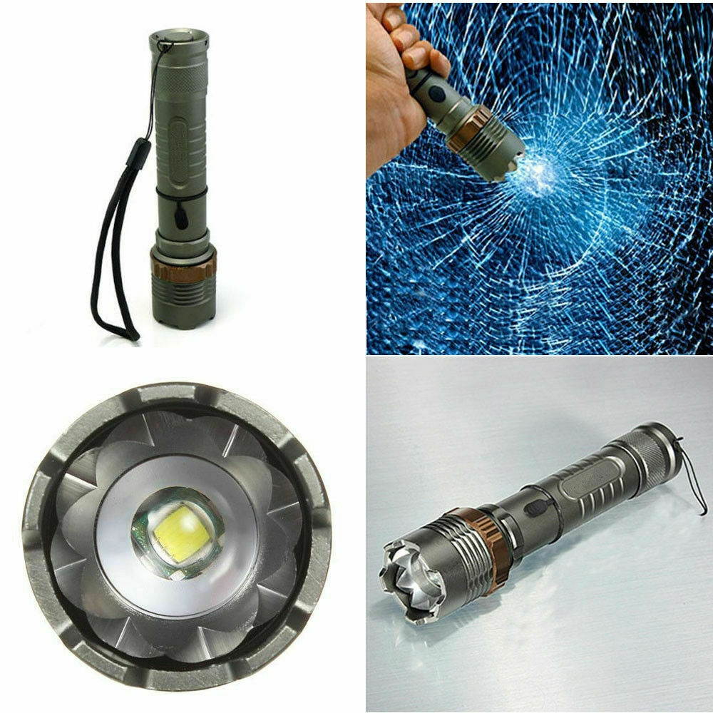 Rechargeable 900000LM Camping LED Flashlight T6 Tactical Police Torch+Batt+Char