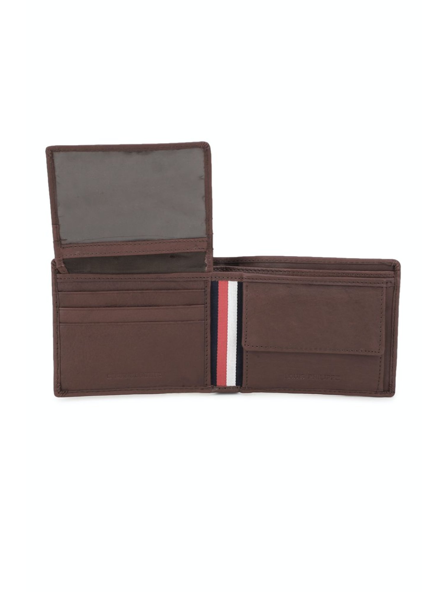 Louis Philippe Brown Solid Bi-Fold Wallet for Men