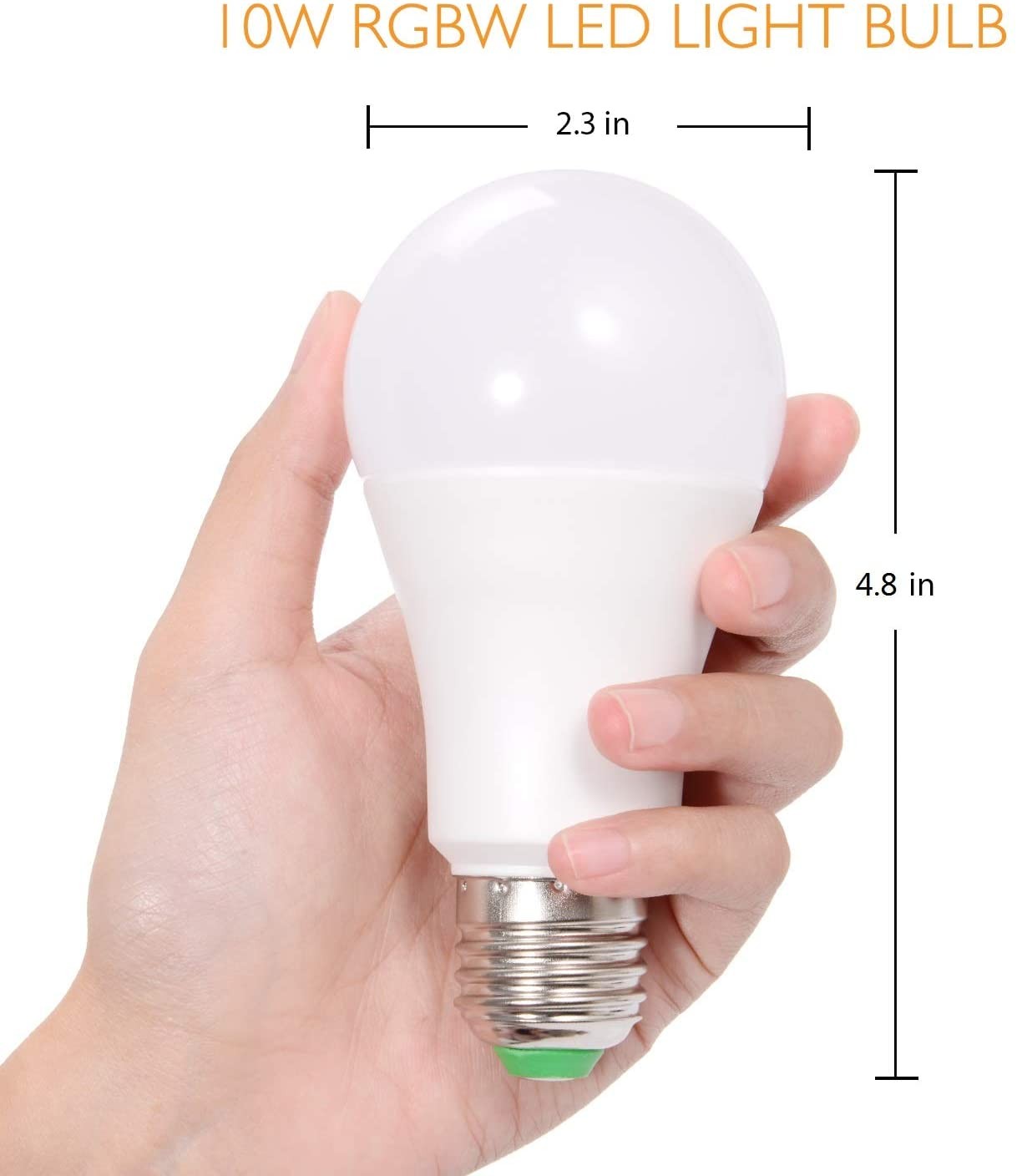 Abelanja 120 Colors LED Light Bulb, Dimmable E26 LED Light Bulb, 10W RGBW Color Changing Light Bulb with Remote Control, Decorative Lights, Mood Light Bulb, Great for Home Decor, Stage, Party and More