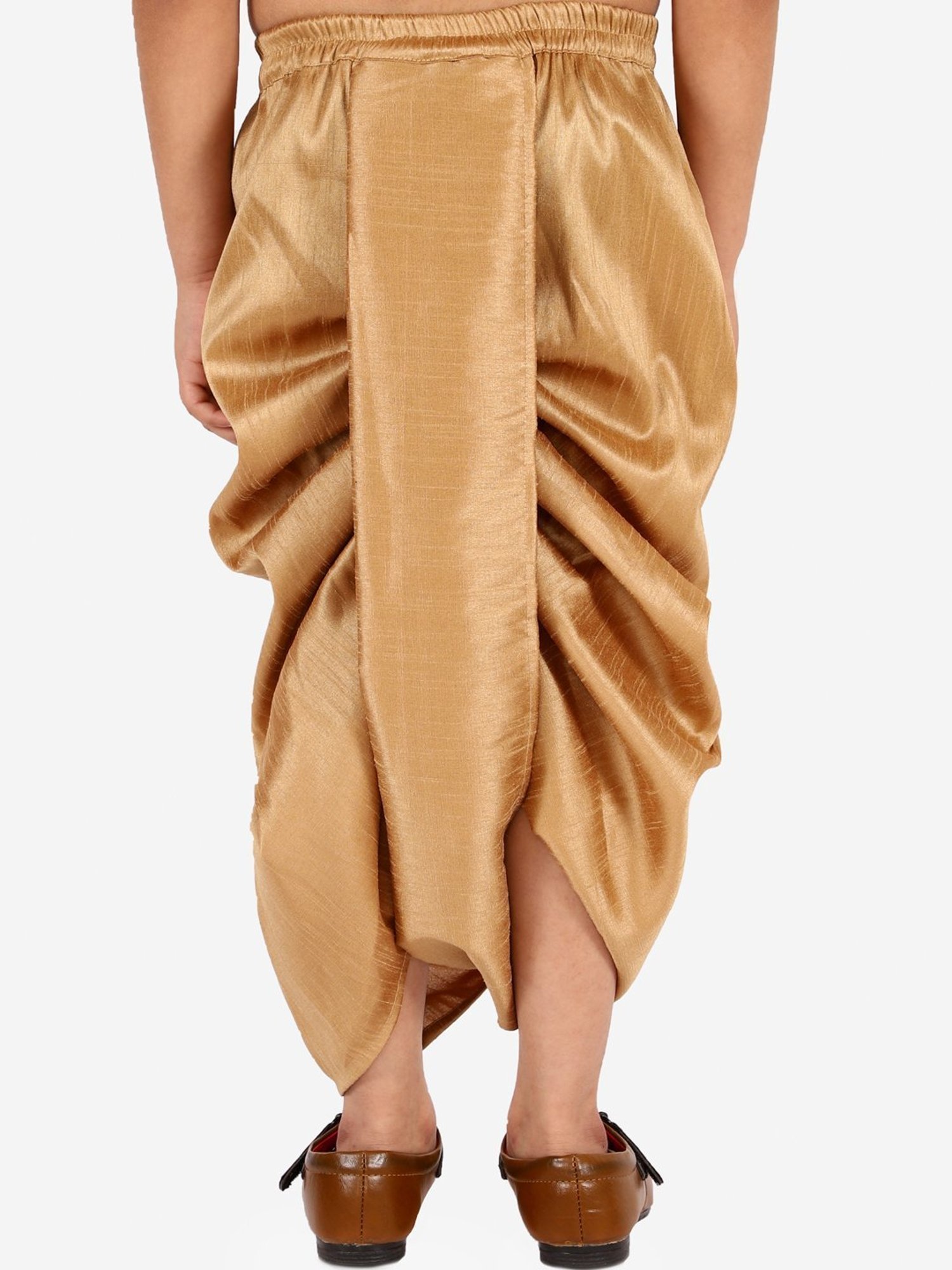 VASTRAMAY Kids Golden Regular Fit Dhoti