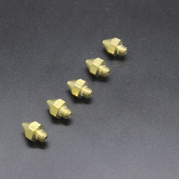 Hot Sale 1pcs 3D Printer Nozzle Mixed Sizes 0.2mm 0.3mm 0.4mm 0.5mm Extruder Print Head For 1.75mm Filament MK7 MK8 Makerbot