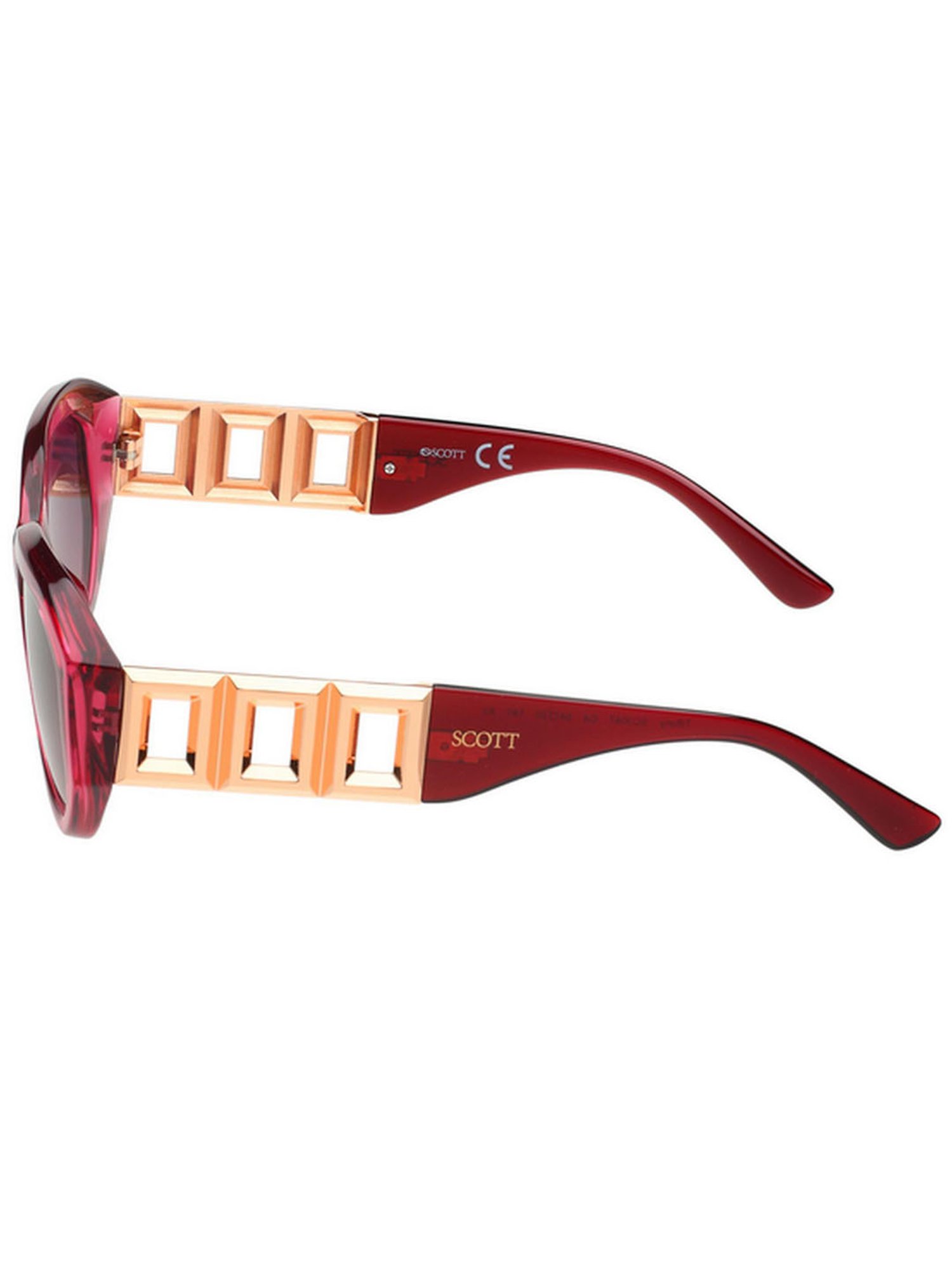 SCOTT Pink Rectangular UV Protection Sunglasses for Women