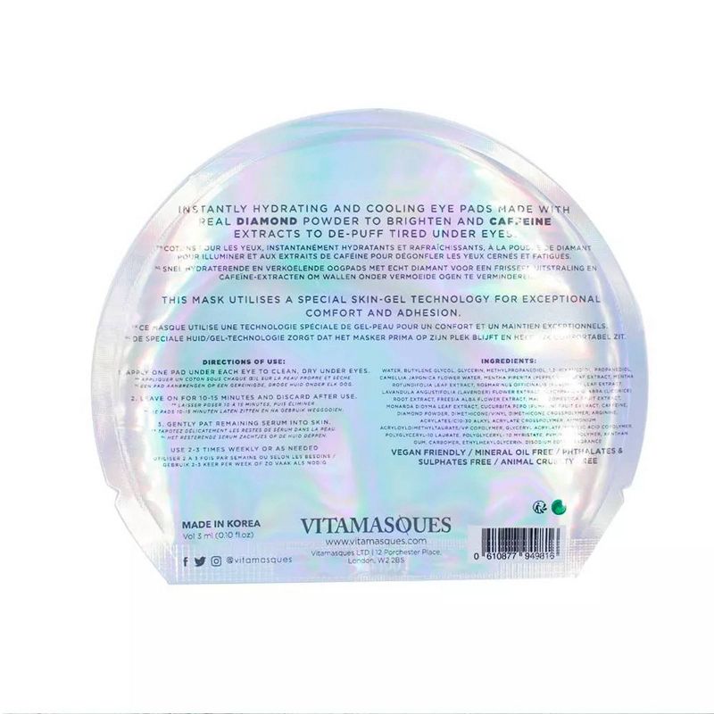 Vitamasques 2 in 1 Diamond Eye Mask - 0.1 fl oz