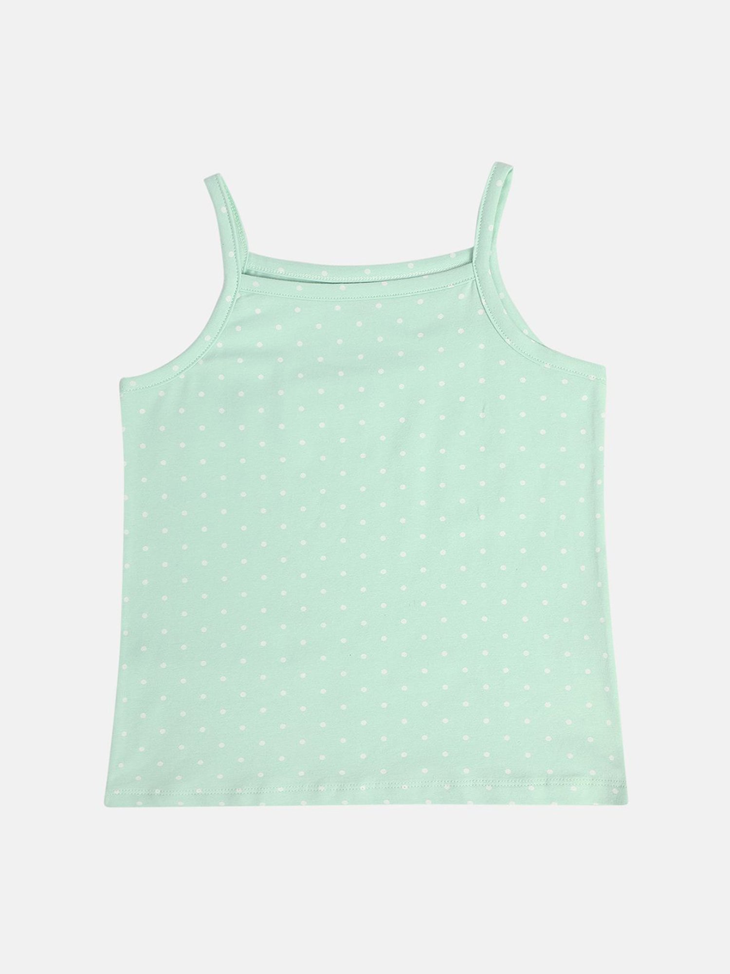 MINIKLUB Girls Purple & Green Printed Camisole (Pack Of 2)