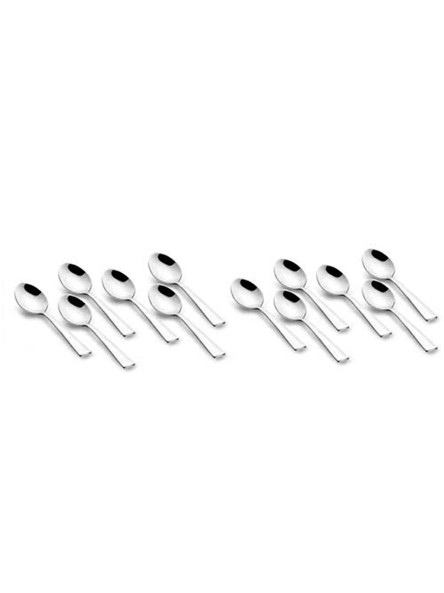 FnS Casper Silver Stainless Steel Teaspoon - Set of 12