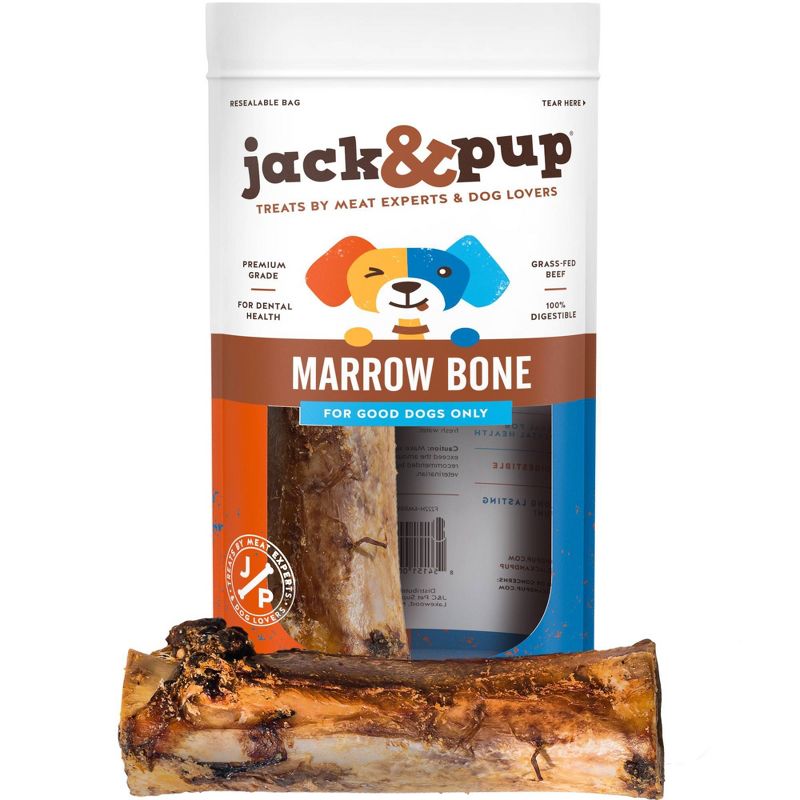 Jack & Pup 6" Marrow Bone Dog Treats - 2pk