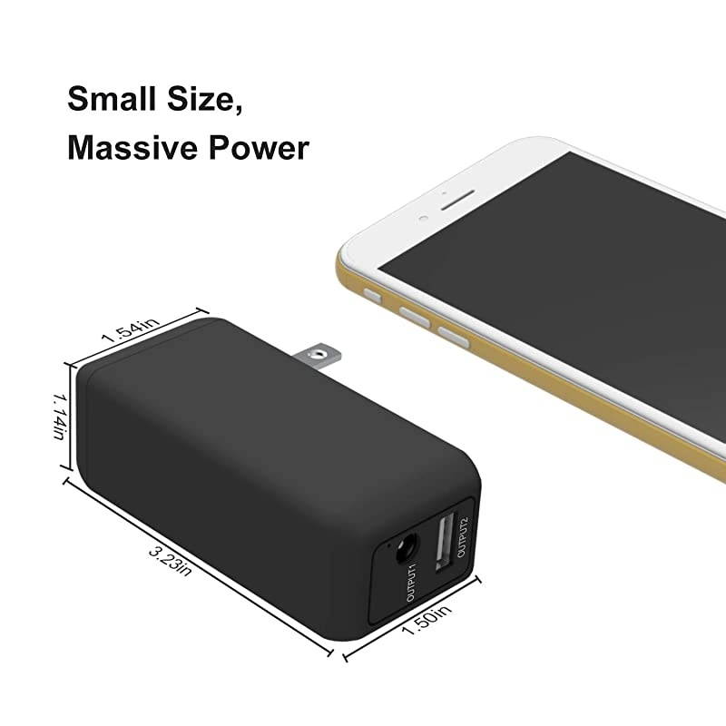 Microsoft Surface Pro Charger 65W Portable Mini Charger for Microsoft Surface Pro 3 4 5 6 2017 TabletSurface LaptopSurface BookSurface Go W 66ft Power Cord USB Charging Port