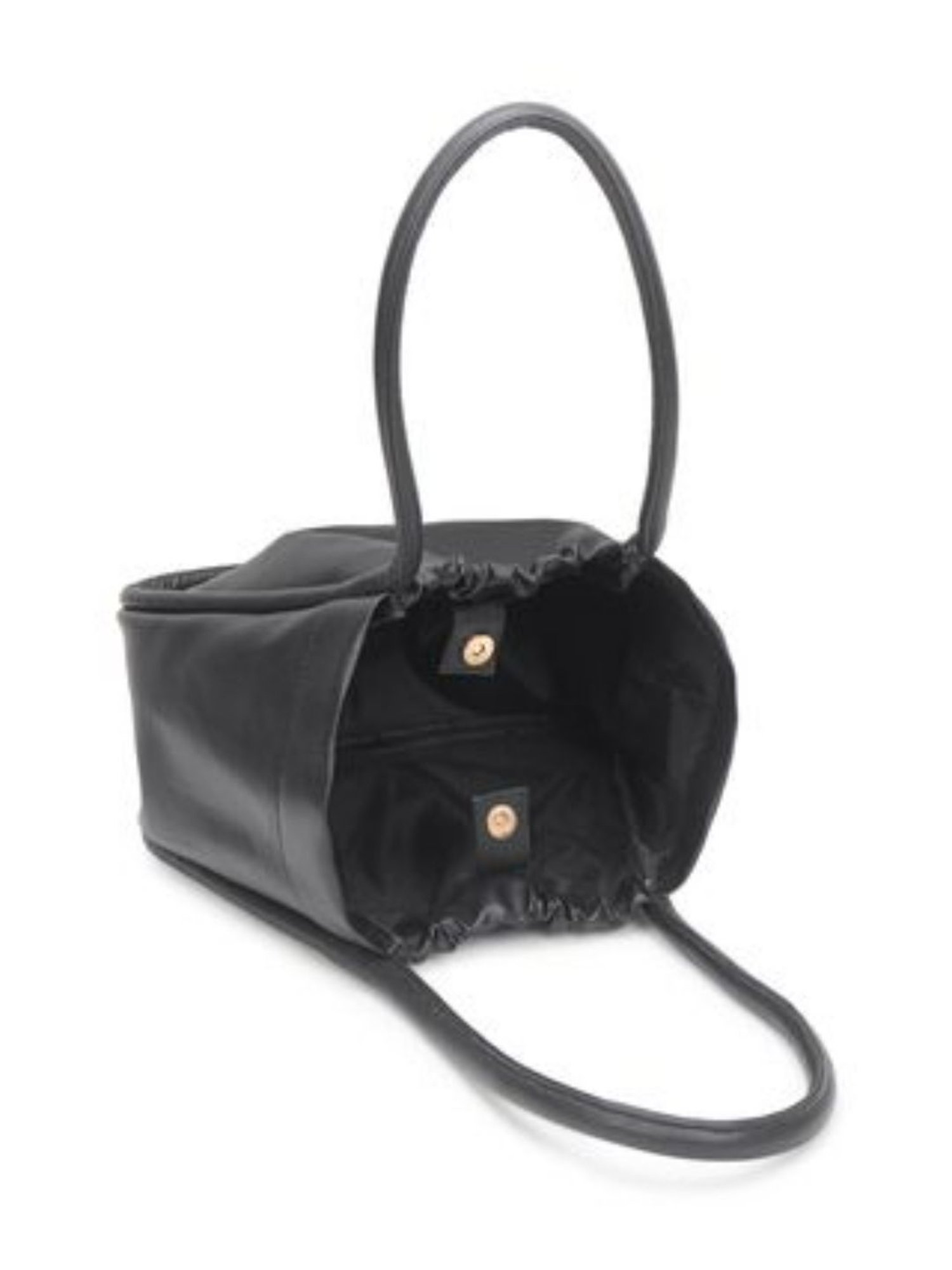 Yelloe Black Large Tote Bag with Pouch