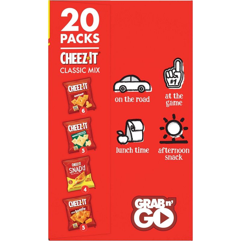 Cheez-It Cheese Lovers Multipack Crackers - 19.1oz/20ct