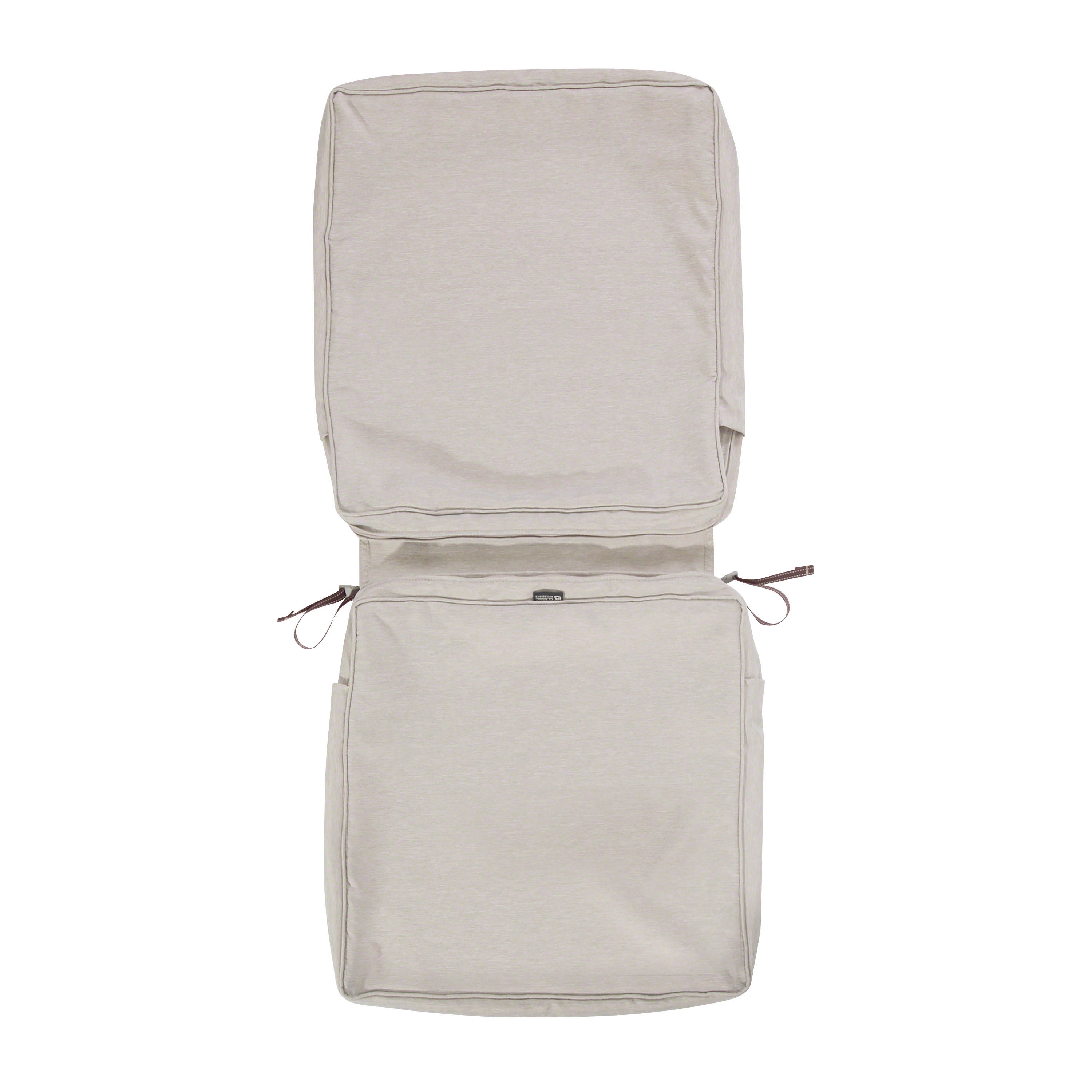 Classic Accessories 60-435-011001-RT Montlake Fadesafe Chair Cushion Cover, Heather Grey - 44 x 20 x 3 in.