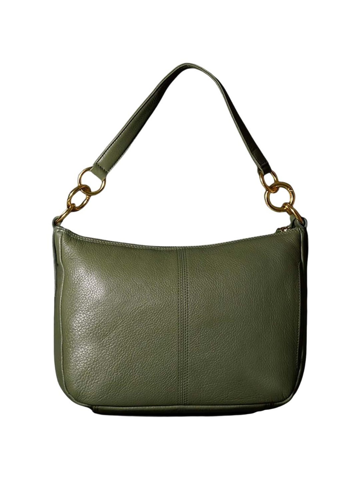 Tortoise Go Everywhere Jollie Green Solid Medium Shoulder Handbag