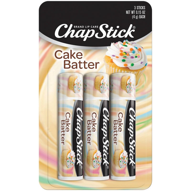 Chapstick Lip Balm - Cake Batter - 3ct/0.45oz