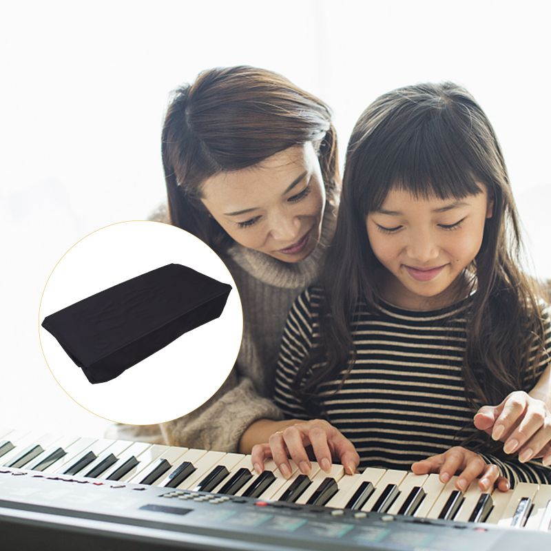 Electronic Piano Keyboard Cover with Adjustable Cord Digital Piano Protector