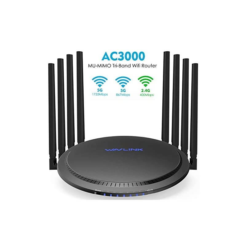WiFi Router AC3000 Wireless TriBand Gigabit RouterHigh Speed WiFi Range Extender4K Streaming and Gaming with USB 30 Ports Wireless Internet RouterParental ControlampQoS