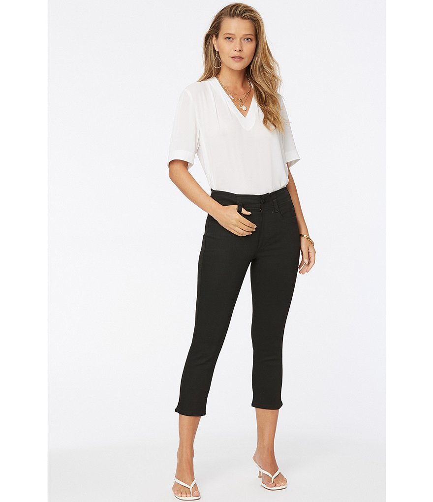 NYDJ Ami Skinny High-Rise Hollywood Waistband Capri Jeans