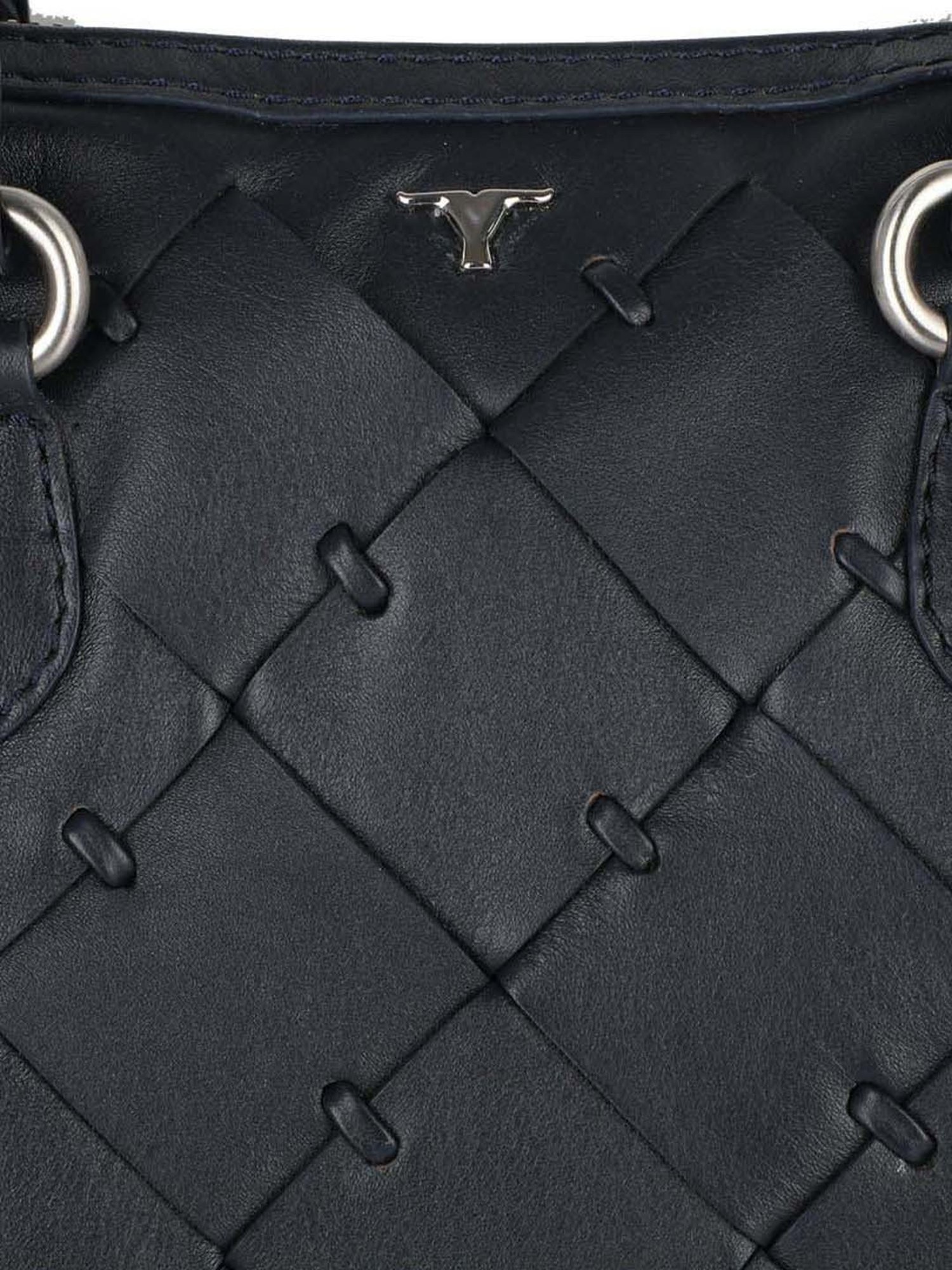 BULCHEE SS 23 Navy Cut Work Medium Shoulder Handbag