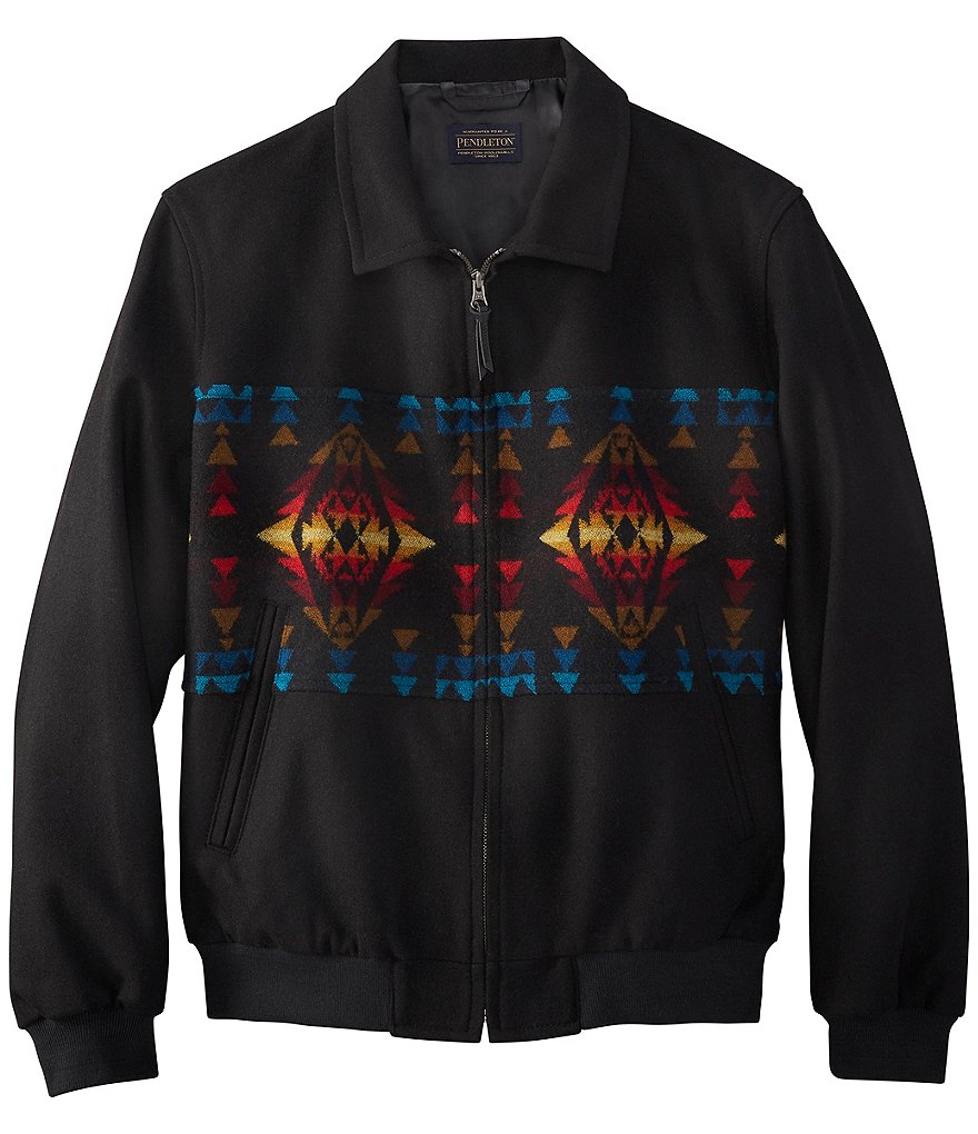 Pendleton Echo Canyon Pieced Full-Zip Wool Coat