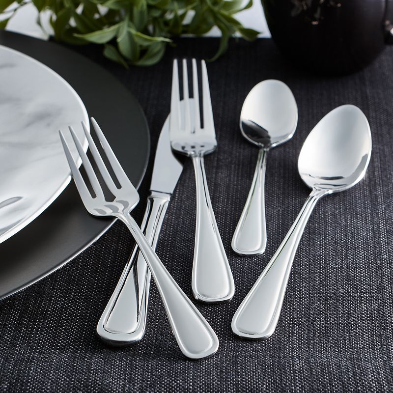 41pc Stainless Steel Zehira Frost Silverware Set - Cambridge Silversmiths