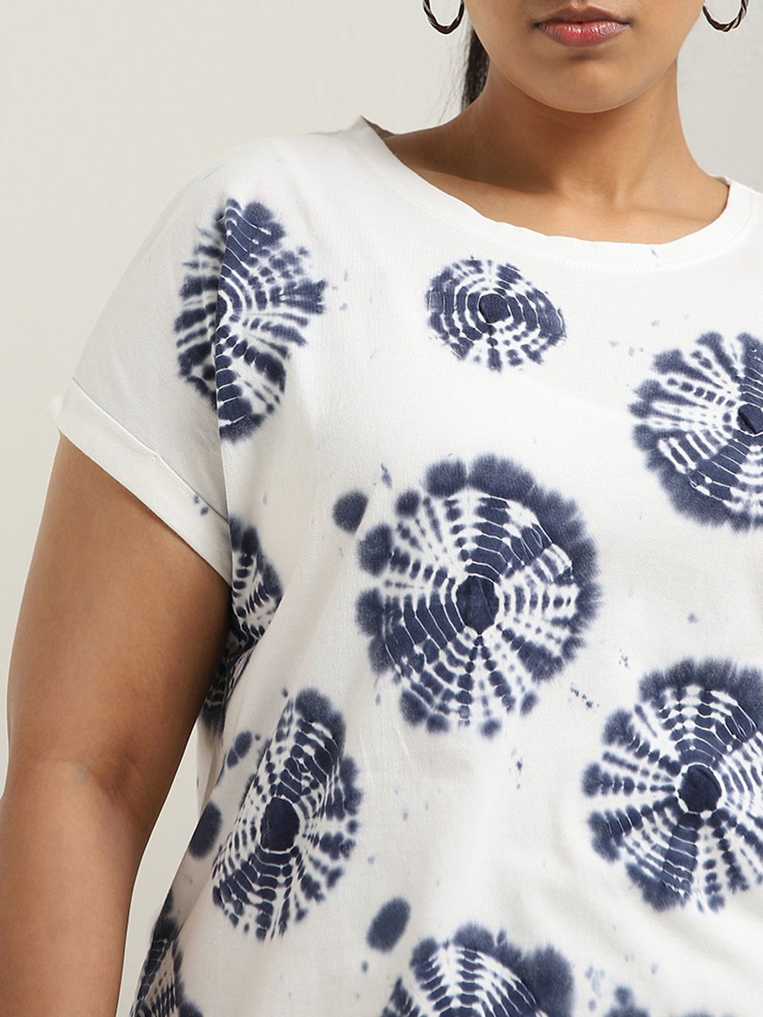 Gia by Westside Multicolour Tie-Dye Design Cotton T-Shirt