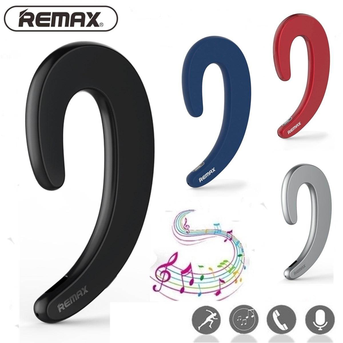 REMAX RB-T20 Wireless Bone Conduction Bluetooth Earphone Headset Sports Headphone With Mic Ultrathin Earhook Wireless bluetooth 4.1 Sport Earphone with Mic - Black