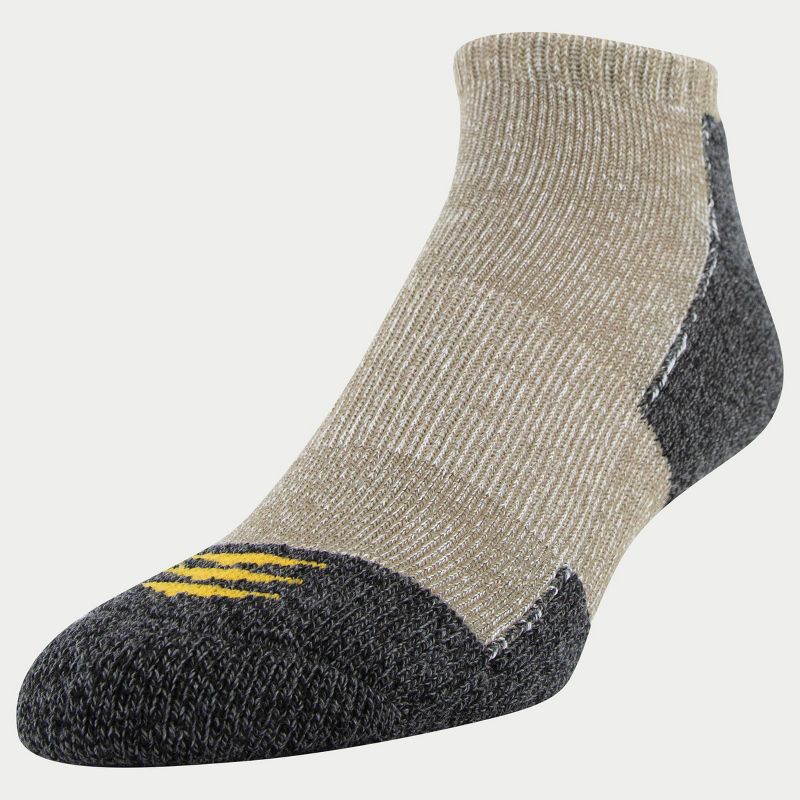 PowerSox Men's Workwear 6pk No Show Athletic Socks - Peacoat/Khaki 6-12.5