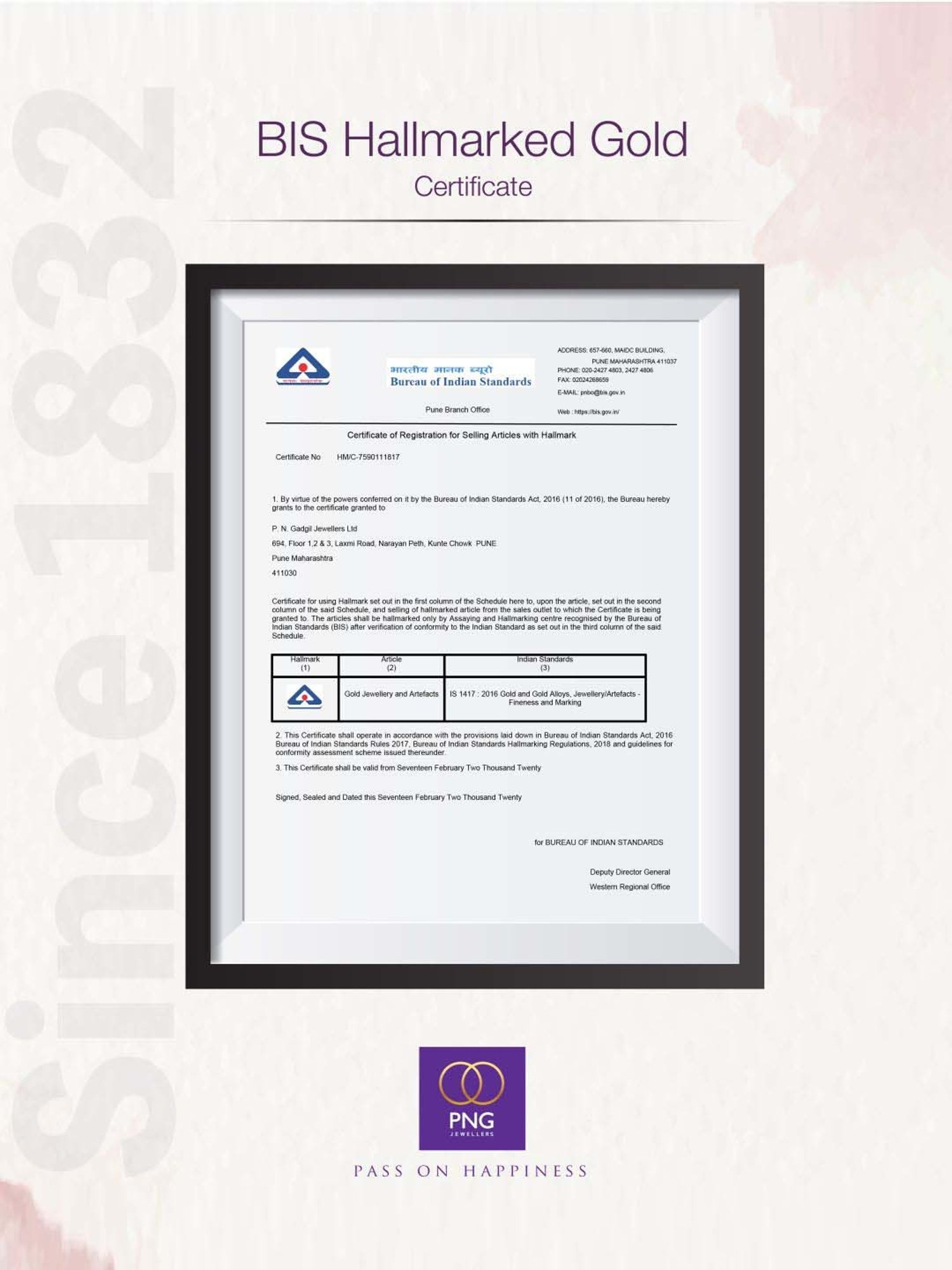 P.N.Gadgil Jewellers 22 Karat (916) BSI Hallmarked Yellow Gold Treetops Kids Earring For Kid