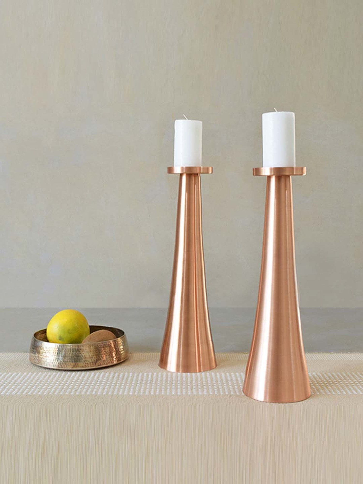 COPPRE Monolith Copper Candle Holder - Set of 1