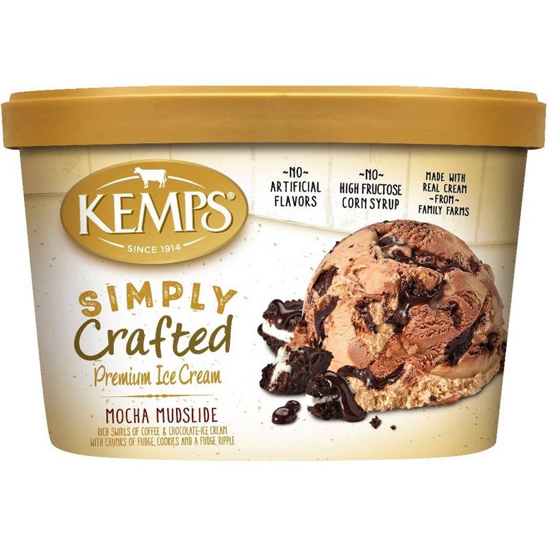 Kemps Simply Crafted Mocha Mudslide Ice Cream - 48oz
