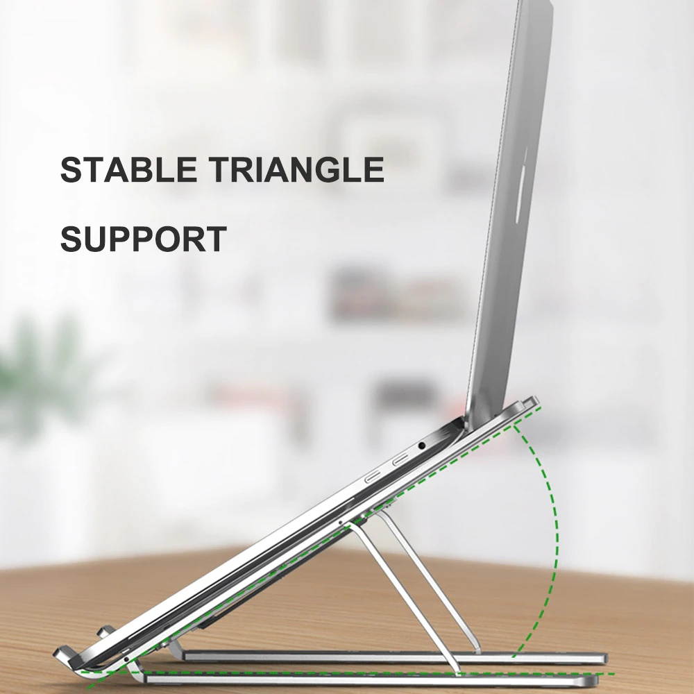 Alloy Portable Laptop Stand Notebook Laptop Accessories for Macbook Pro 13 Foldable Laptop Holder Desk for Mi Notebook Pro Etc
