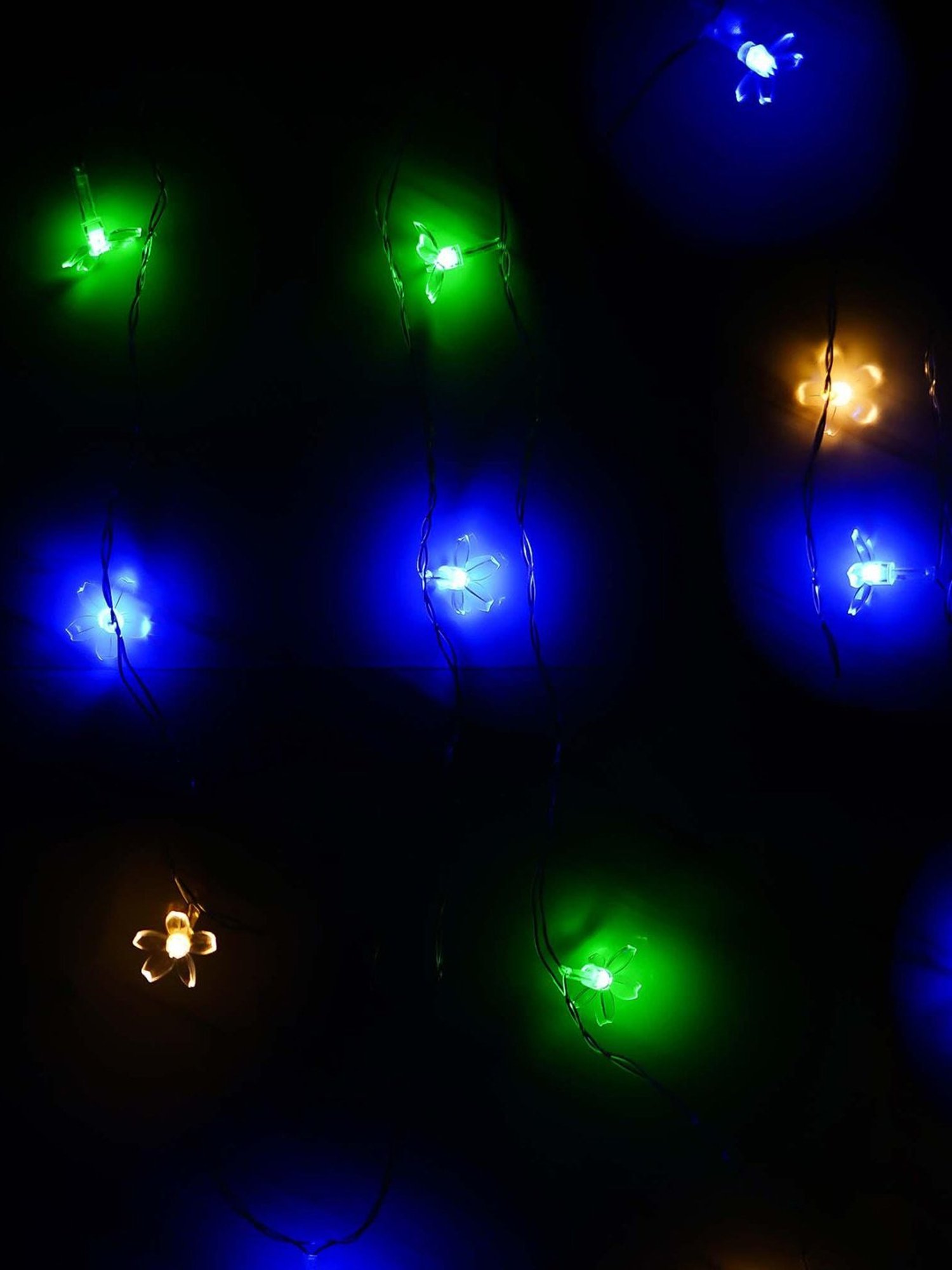 eCraftIndia Blossom Floral Steady, Blinking Color Changing LED Fairy String Lights