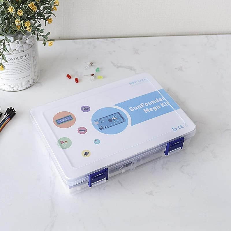 Mega 2560 R3 Project Super Starter Kit with Mega 2560 Board Compatible with Arduino Mega 2560 R3 Mega328 Nano,25 Tutorials Included