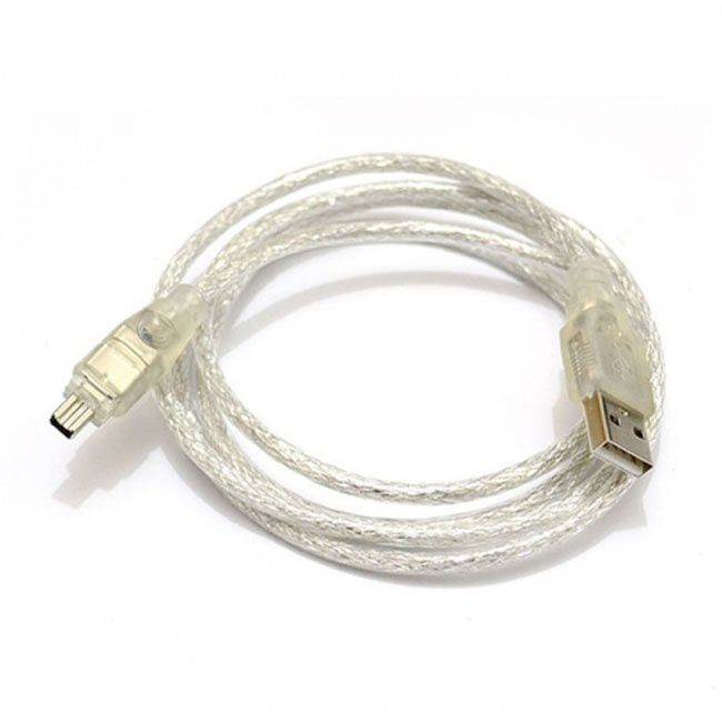 Cablecc USB Male to Firewire IEEE 1394 4 Pin Male iLink Adapter Cord Cable for SONY DCR-TRV75E DV
