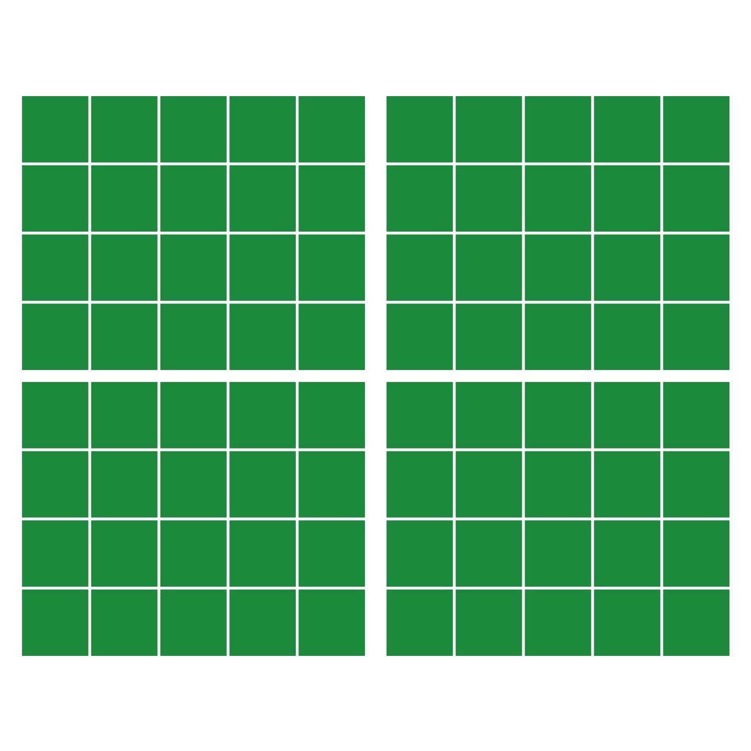 LiteMark 5.5 Inch Golden Yellow Square Decals - Pack of 8