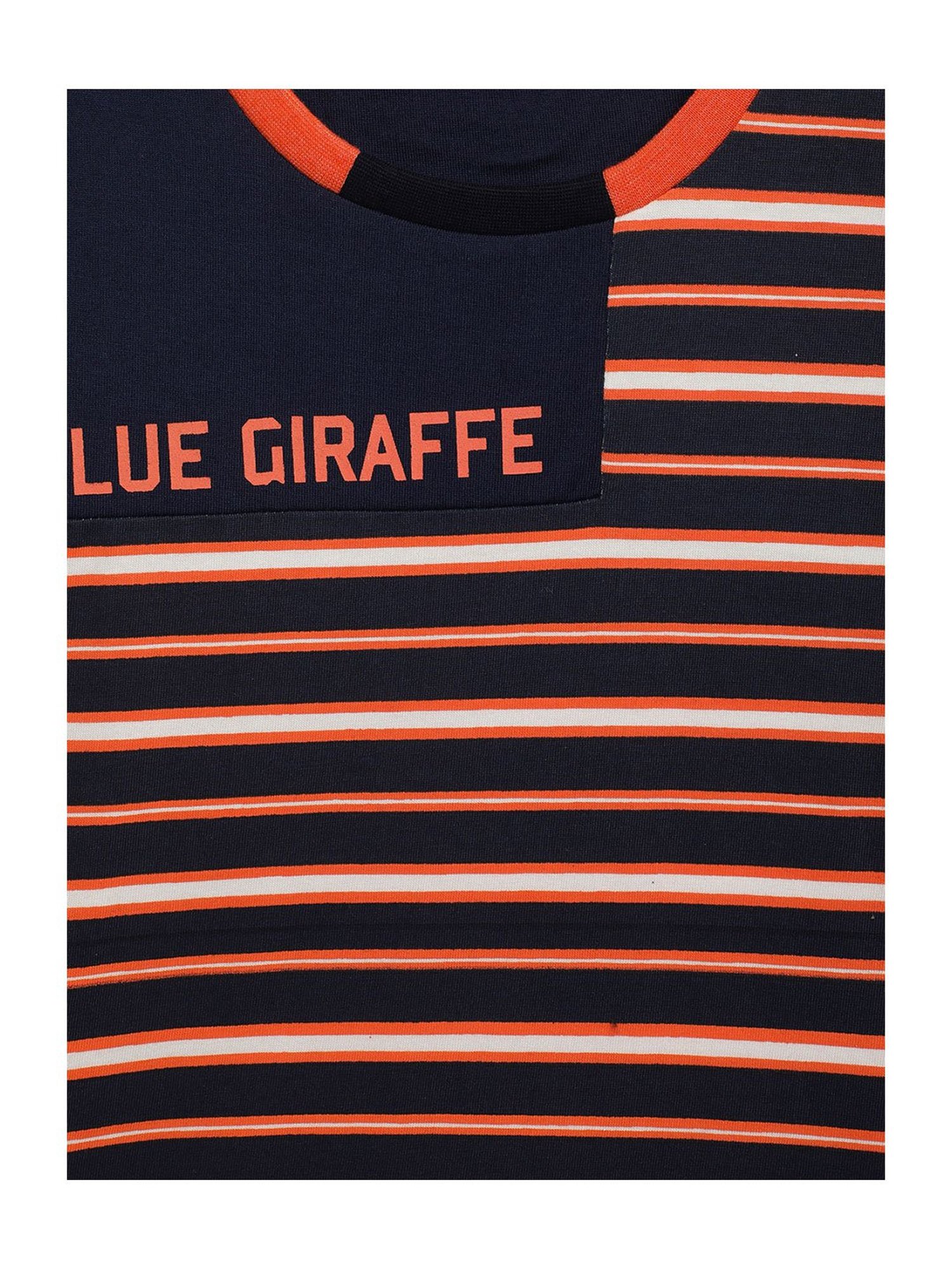 Blue Giraffe Kids Multicolor Striped T-Shirt