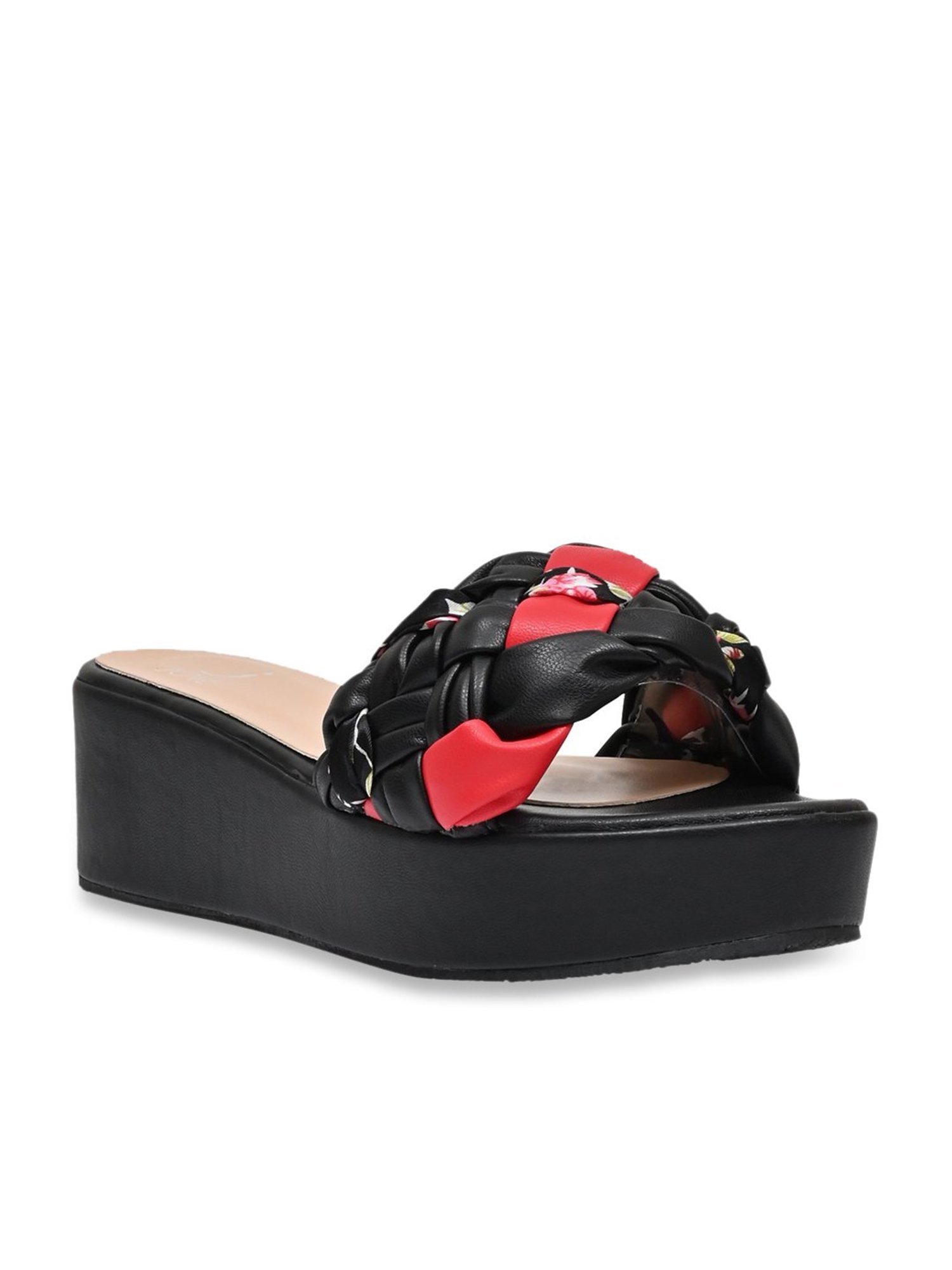 Jove Women's Black Casual Wedges