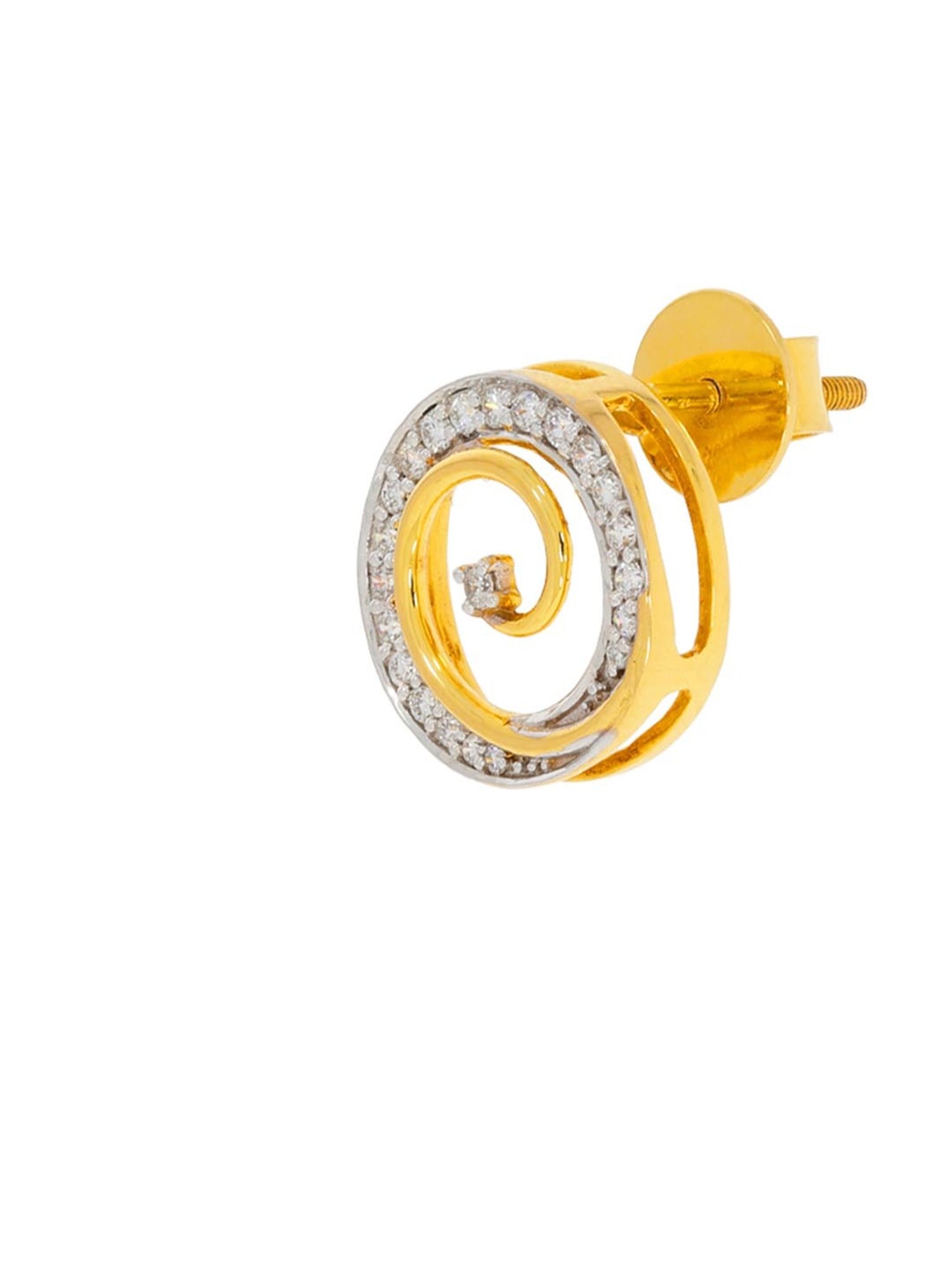 Waman Hari Pethe Jewellers 18k Gold & Diamond Earrings for Women