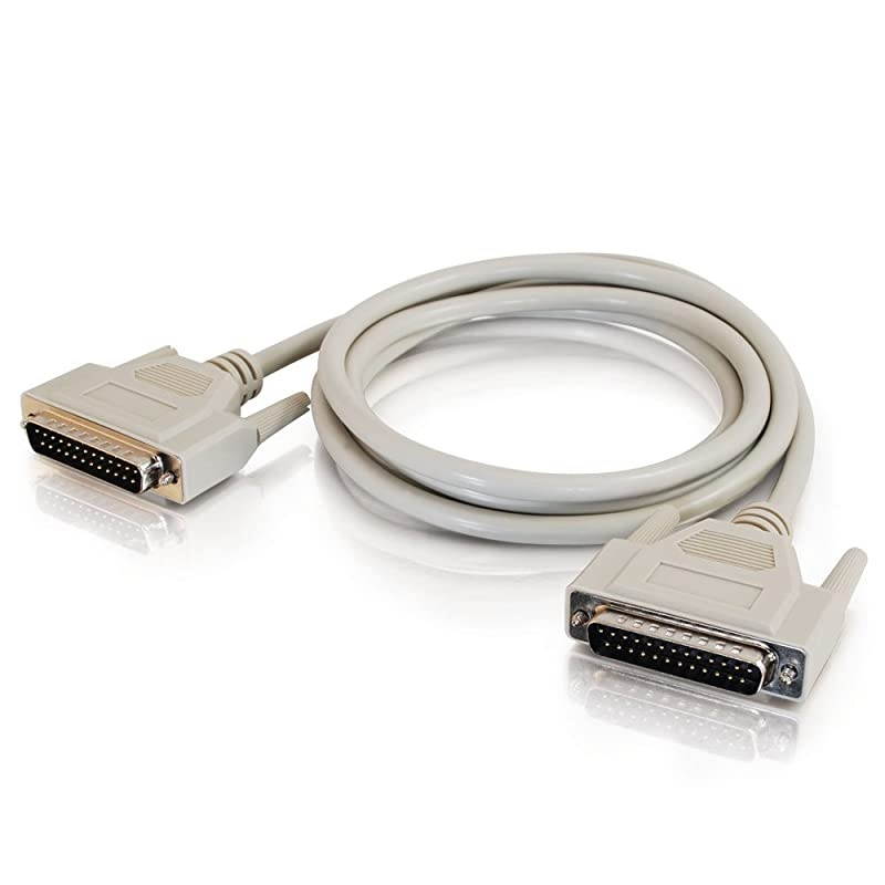 02665 DB25 MM Serial RS232 Cable Beige 6 Feet 182 Meters