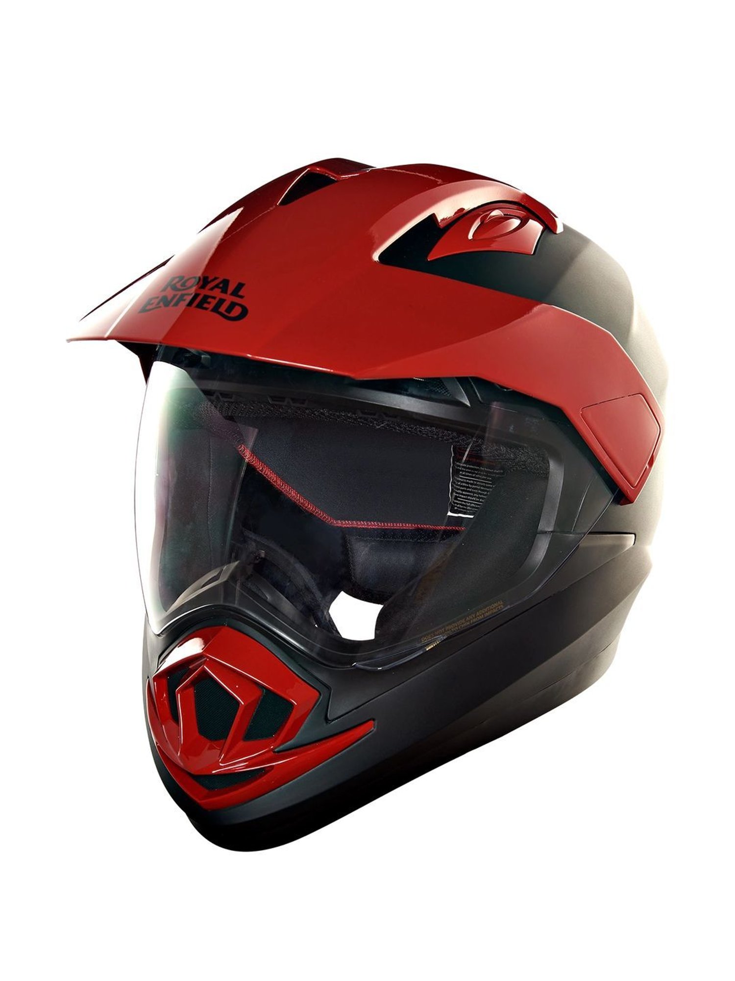 Royal Enfield Black & Red Textured Medium Helmet