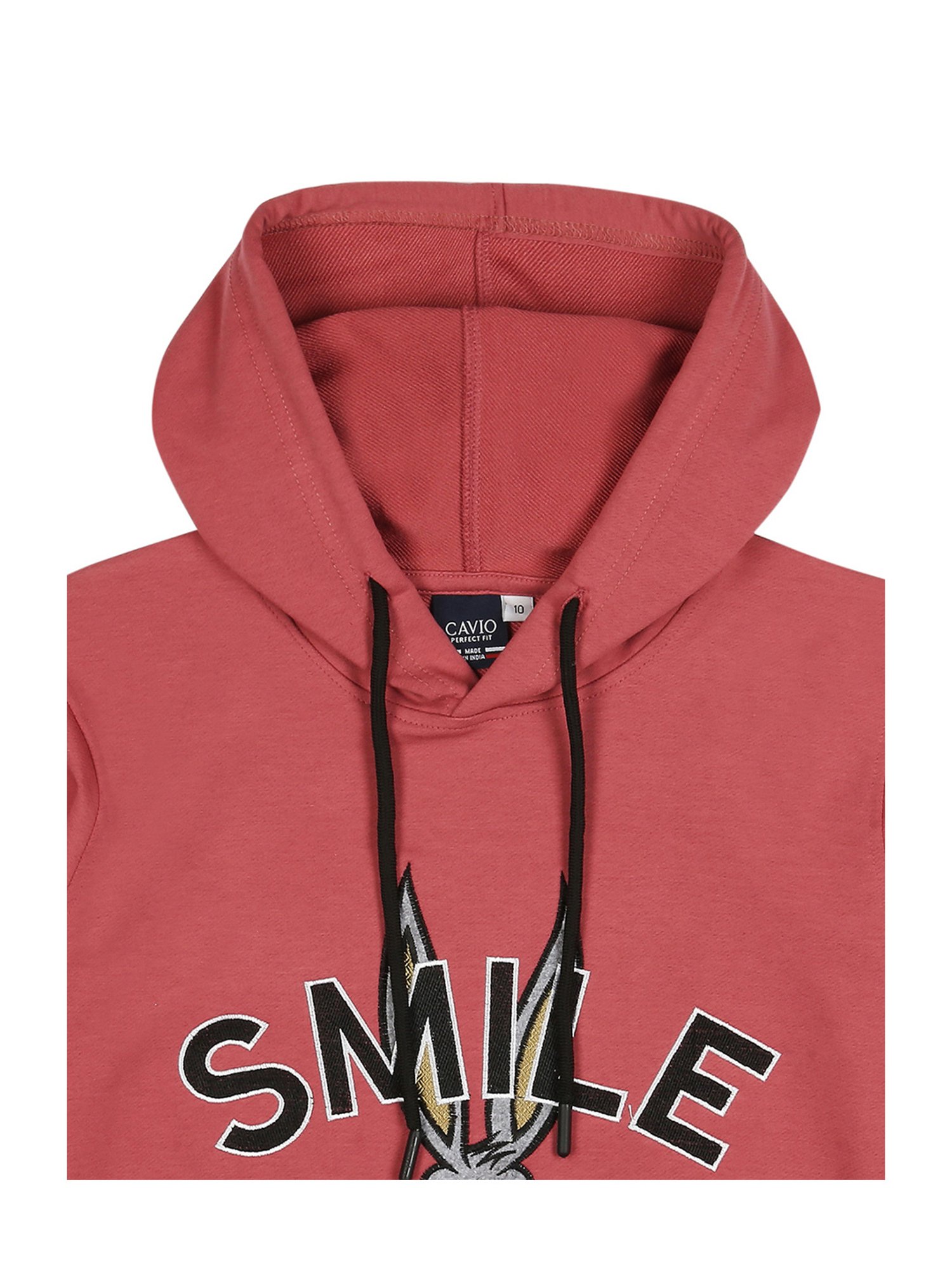 Cavio Kids Dusty Pink Printed Full Sleeves T-Shirt