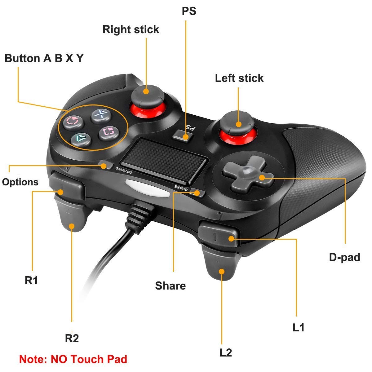 eXtremeRate Front Housing Shell for Playstation 4 PS4 Pro Slim JDM-040 JDM-050 JDM-055 Controller - Textured Blue