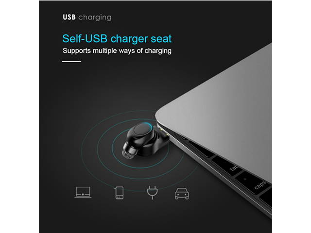 AutofeelSunriseoffice Mini Bluetooth Earphone Headset Wireless Headphone With Mic 3D Bass Stereo Hidden Invisible Earpiece Sport Earbuds For Phone iPhone Xiaomi Huawei Samsung