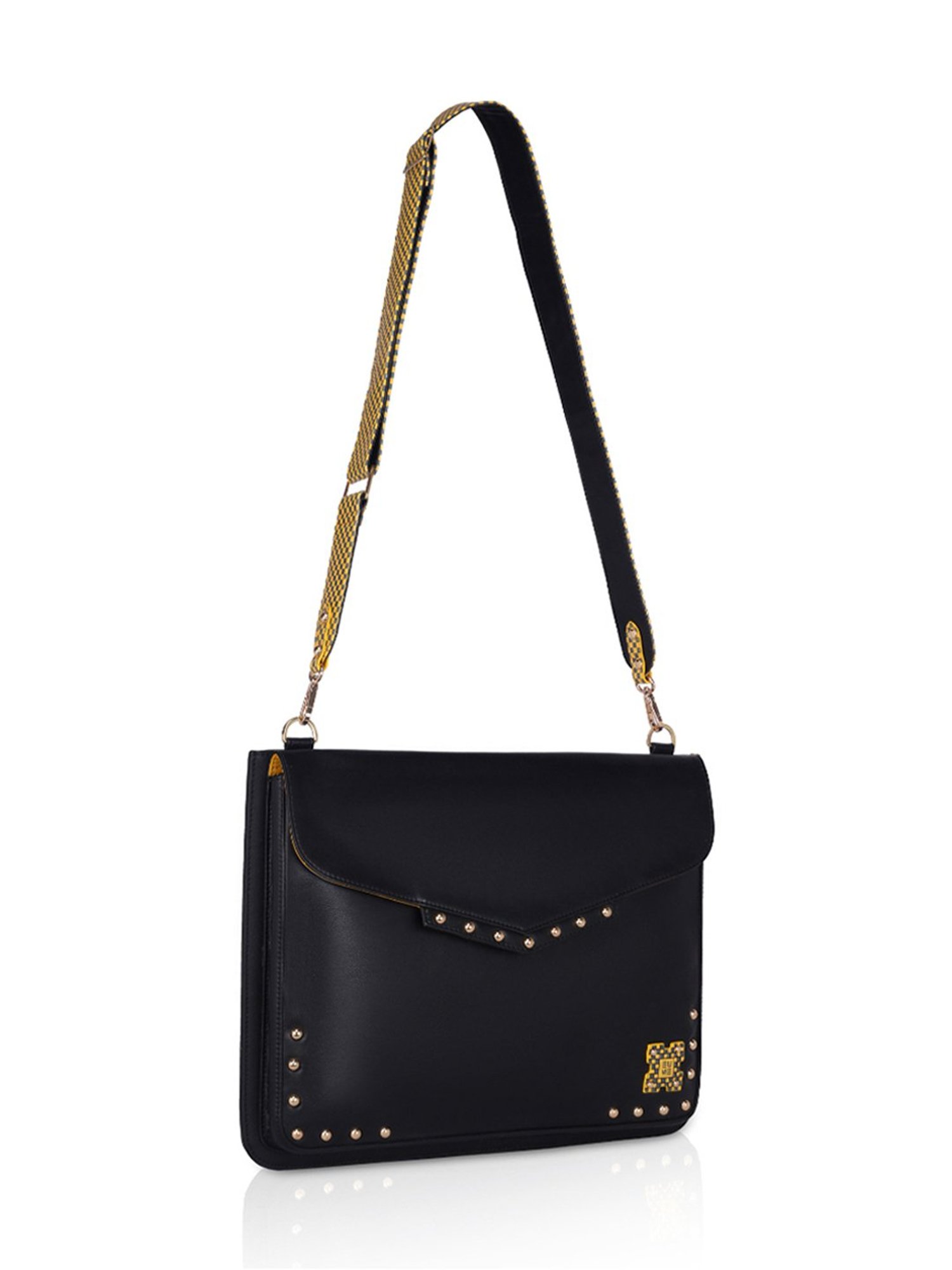 Baggit Brown PVC Solid Laptop Messenger Bag