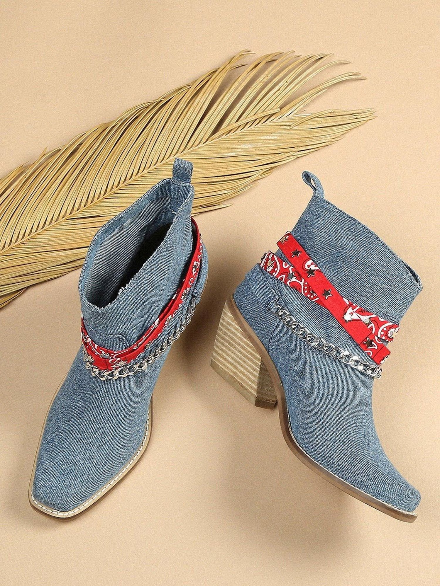 Tao Paris Women's Budapest Blue Casual Booties