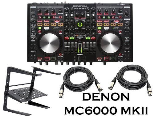 Denon DJ DNMC6000MK2 Professional Digital Mixer and Controller + Free Laptop Stand and XLR Cbales.
