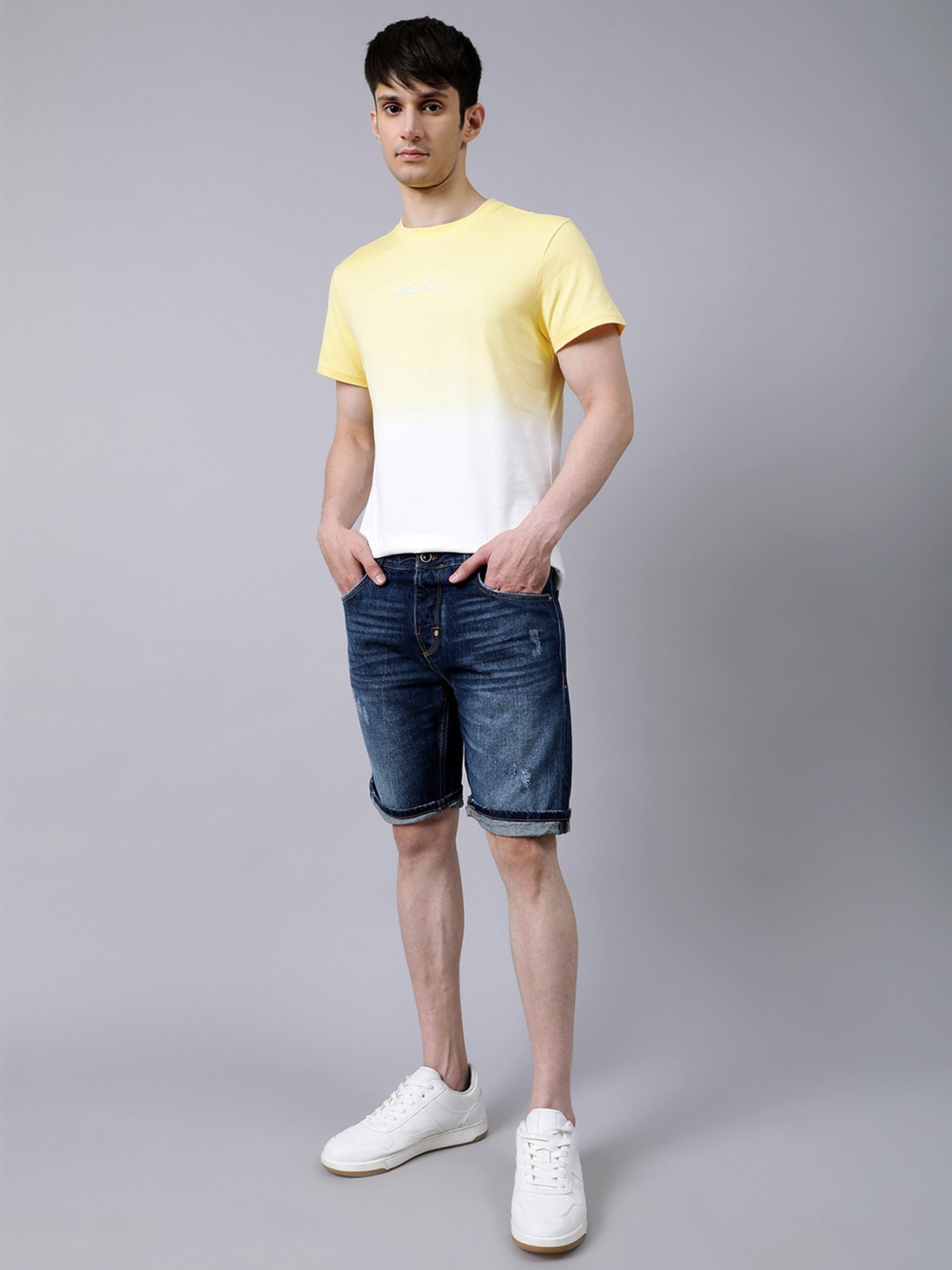 Antony Morato Yellow Regular Fit T-Shirt