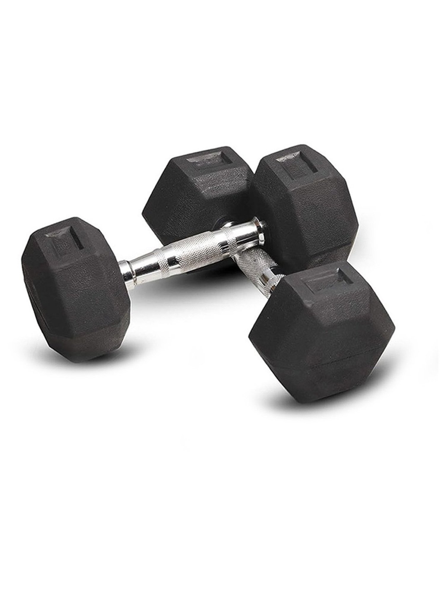 Stag Global Set of 2 Hexagonal Fixed Dumbbells (Black) Size - 10X30