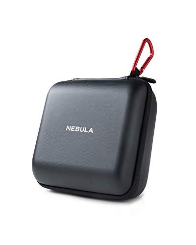 Nebula Capsule II Official Travel Case, by Anker, Polyurethane Leather, Soft Ethylene-Vinyl Acetate Material, Splash-Resistance, Premium Protection Projector Travel Case