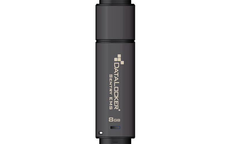 DataLocker Sentry EMS Encrypted Flash Drive - 8 GB - USB 3.0 - 256-bit AES - 2 Year Warranty - TAA Compliant