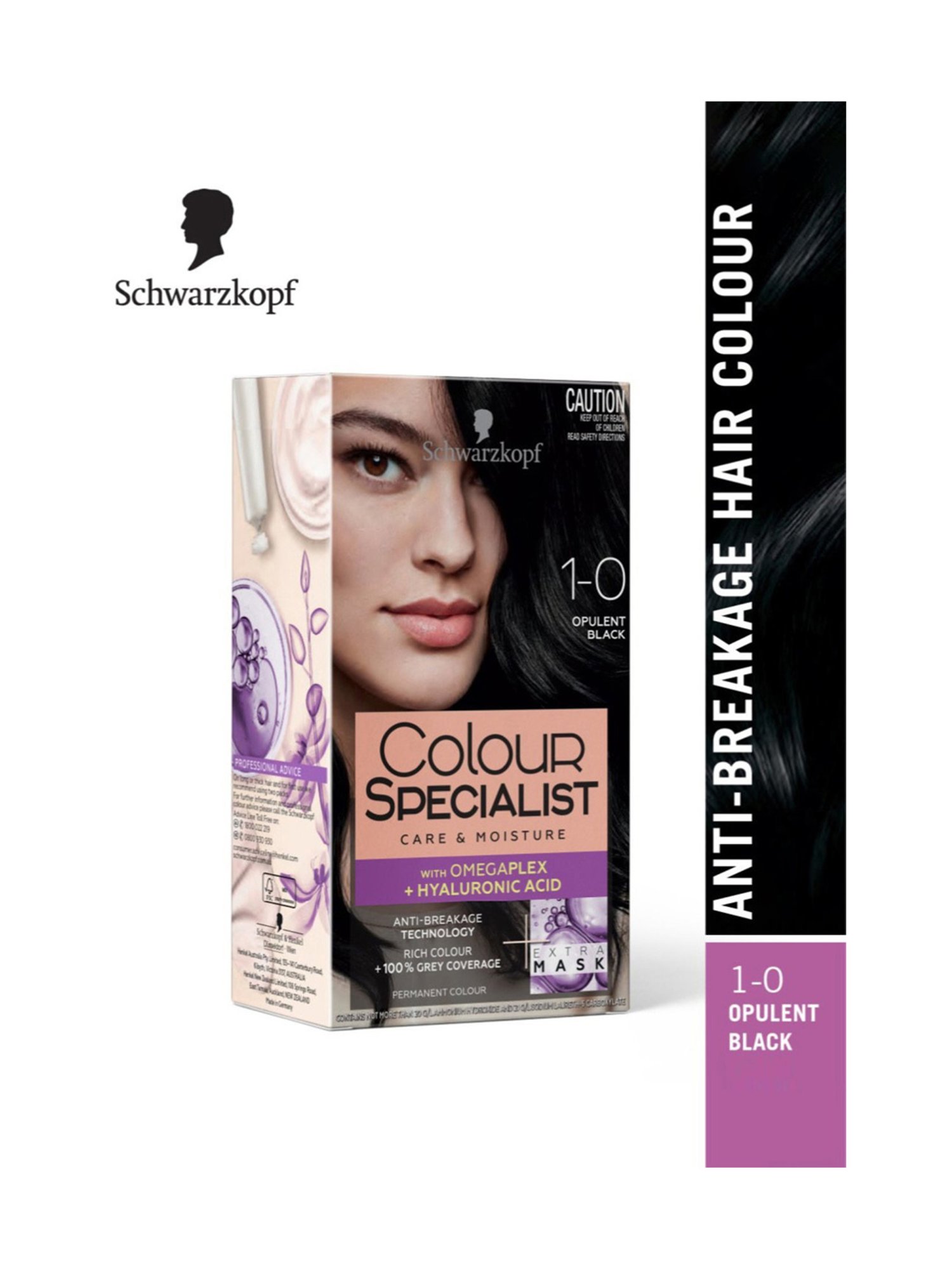Schwarzkopf Colour Specialist Permanent Hair Colour 1-0 Opulent Black - 165 ml