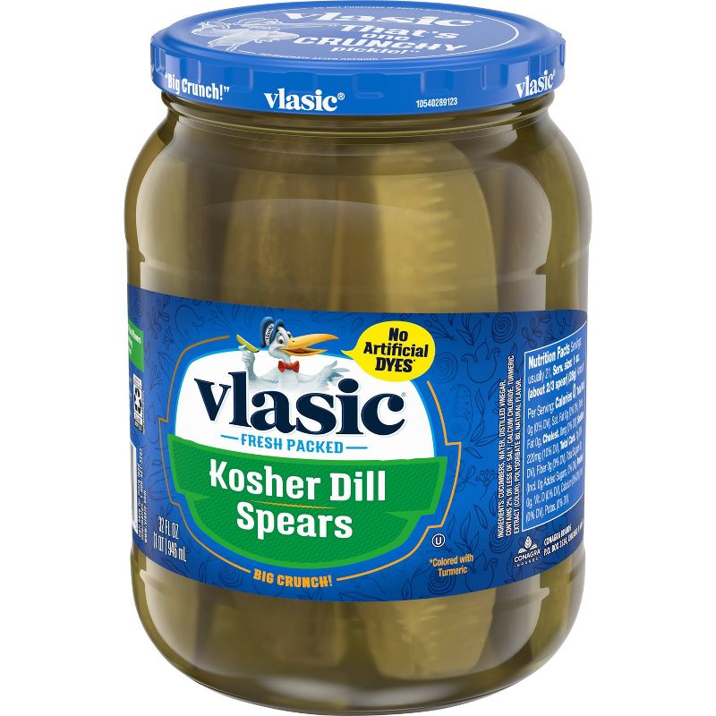 Vlasic Kosher Dill Pickle Spears - 32oz